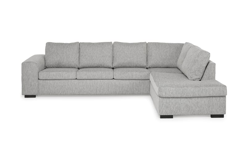 Link 4-seters Høyrevendt L-formet Sjeselongsofa i Stoff - Lys grå - Møbler - Sofaer - Sofaer med sjeselong - 4 seters sofa med divan