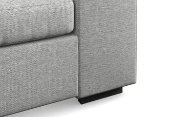 Link 4-seters Høyrevendt L-formet Sjeselongsofa i Stoff - Lys grå - Møbler - Sofaer - Sofaer med sjeselong - 4 seters sofa med divan