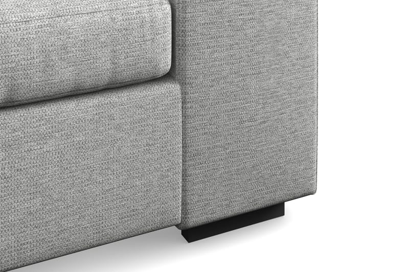 Link 4-seters Høyrevendt L-formet Sjeselongsofa i Stoff - Lys grå - Møbler - Sofaer - Sofaer med sjeselong - 4 seters sofa med divan