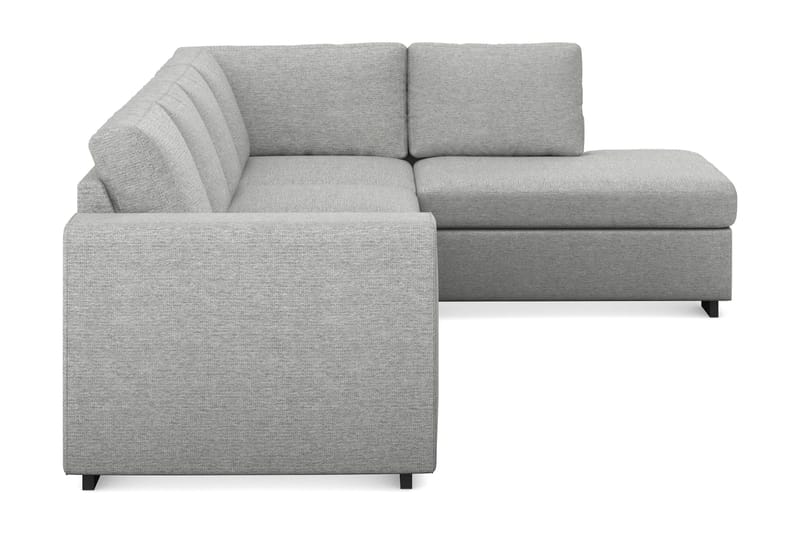 Link 4-seters Høyrevendt L-formet Sjeselongsofa i Stoff - Lys grå - Møbler - Sofaer - Sofaer med sjeselong - 4 seters sofa med divan