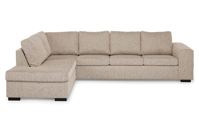 Link 4-seters Venstrevendt L-formet Large Sjeselongsofa i Stoff - Beige - Møbler - Sofaer - Sofaer med sjeselong - 4 seters sofa med divan