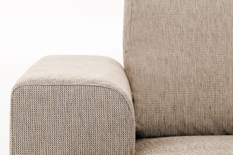 Link 4-seters Venstrevendt L-formet Large Sjeselongsofa i Stoff - Beige - Møbler - Sofaer - Sofaer med sjeselong - 4 seters sofa med divan