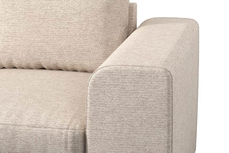 Link 4-seters Venstrevendt L-formet Large Sjeselongsofa i Stoff - Beige - Møbler - Sofaer - Sofaer med sjeselong - 4 seters sofa med divan