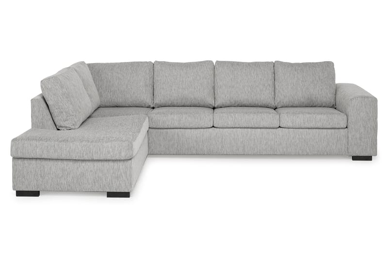 Link 4-seters Venstrevendt L-formet Large Sjeselongsofa i Stoff - Lys grå - Møbler - Sofaer - Sofaer med sjeselong - 4 seters sofa med divan