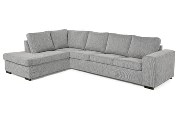 Link 4-seters Venstrevendt L-formet Large Sjeselongsofa i Stoff - Lys grå - Møbler - Sofaer - Sofaer med sjeselong - 4 seters sofa med divan