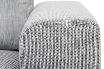 Link 4-seters Venstrevendt L-formet Large Sjeselongsofa i Stoff - Lys grå - Møbler - Sofaer - Sofaer med sjeselong - 4 seters sofa med divan