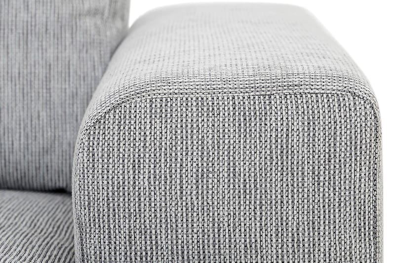 Link 4-seters Venstrevendt L-formet Large Sjeselongsofa i Stoff - Lys grå - Møbler - Sofaer - Sofaer med sjeselong - 4 seters sofa med divan