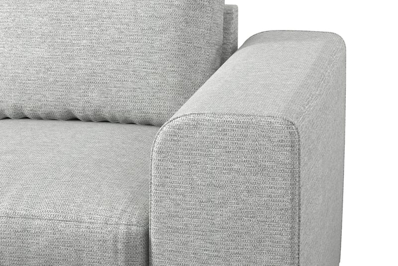 Link 4-seters Venstrevendt L-formet Large Sjeselongsofa i Stoff - Lys grå - Møbler - Sofaer - Sofaer med sjeselong - 4 seters sofa med divan