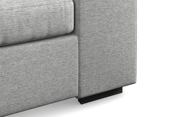 Link 4-seters Venstrevendt L-formet Large Sjeselongsofa i Stoff - Lys grå - Møbler - Sofaer - Sofaer med sjeselong - 4 seters sofa med divan
