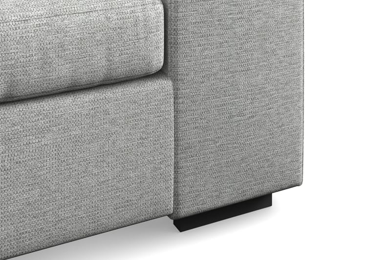 Link 4-seters Venstrevendt L-formet Large Sjeselongsofa i Stoff - Lys grå - Møbler - Sofaer - Sofaer med sjeselong - 4 seters sofa med divan