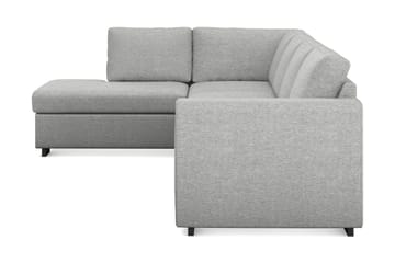Link 4-seters Venstrevendt L-formet Large Sjeselongsofa i Stoff - Lys grå - Møbler - Sofaer - Sofaer med sjeselong - 4 seters sofa med divan
