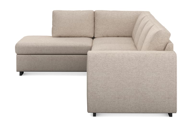 Link 4-seters Venstrevendt L-formet Sjeselongsofa i Stoff - Beige - Møbler - Sofaer - Sofaer med sjeselong