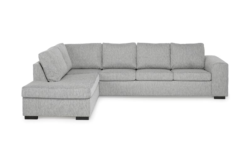 Link 4-seters Venstrevendt L-formet Sjeselongsofa i Stoff - Lys grå - Møbler - Sofaer - Sofaer med sjeselong - 4 seters sofa med divan