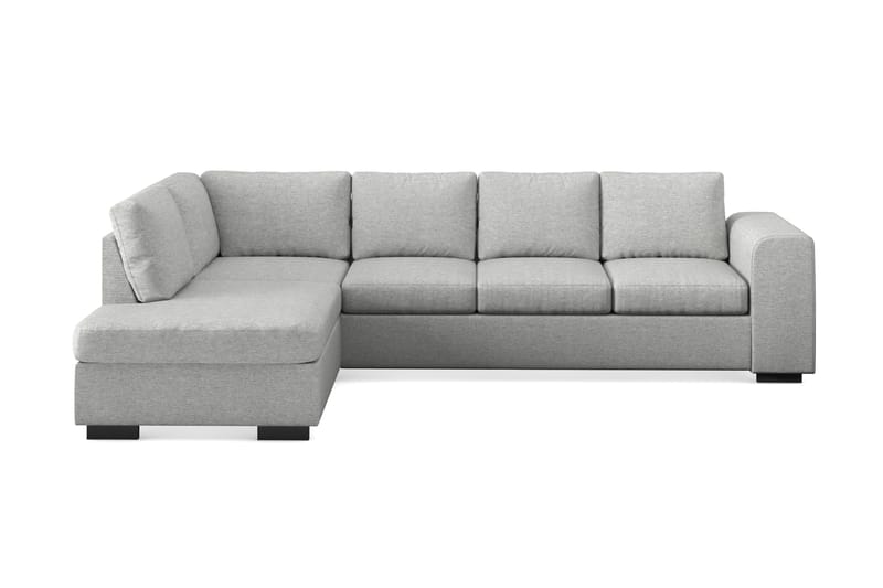 Link 4-seters Venstrevendt L-formet Sjeselongsofa i Stoff - Lys grå - Møbler - Sofaer - Sofaer med sjeselong - 4 seters sofa med divan