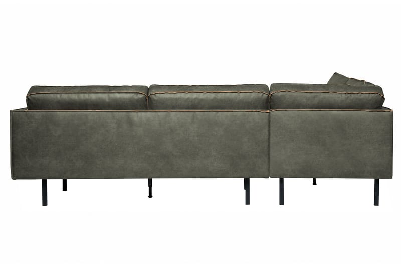 Lissbon 3-seter Venstrevendt L-formet Hjørnesofa 266 cm i Lær - Grønn - Møbler - Sofaer - Sofaer med sjeselong - 3 seters sofa med divan