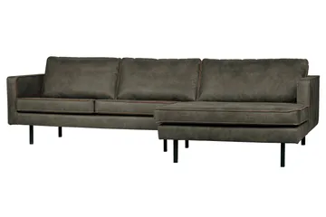 Lissbon Divansofa Høyre - Grønn - Møbler - Sofaer - Sofaer med sjeselong - 3 seters sofa med divan