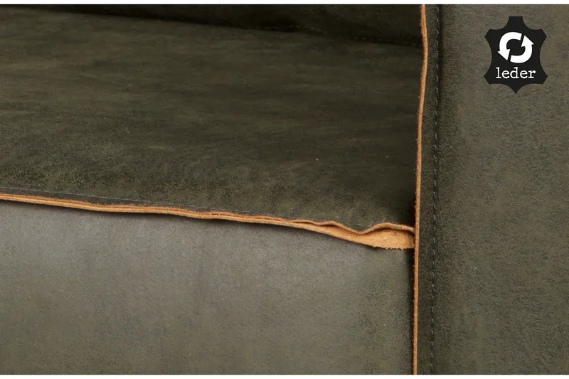 Lissbon Hjørnesofa - Hærgrønn - Møbler - Sofaer - Sofaer med sjeselong