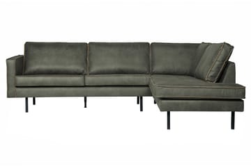 Lissbon Hjørnesofa - Hærgrønn - Møbler - Sofaer - Sofaer med sjeselong - 4 seters sofa med divan
