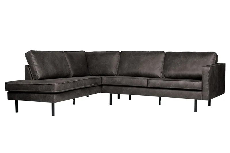 Lissbon Hjørnesofa - Svart - Møbler - Sofaer - Sofaer med sjeselong