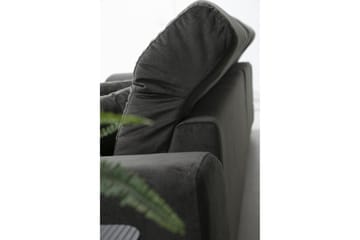 Longa Hjørnesofa med Divan Venstre - Svart - Møbler - Sofaer - Sofaer med sjeselong