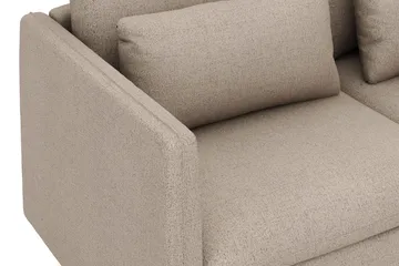 Lovis 3-seters sofa med vendbar sjeselong i stoff - Beige - Møbler - Sofaer - Sofaer med sjeselong - 3 seters sofa med divan