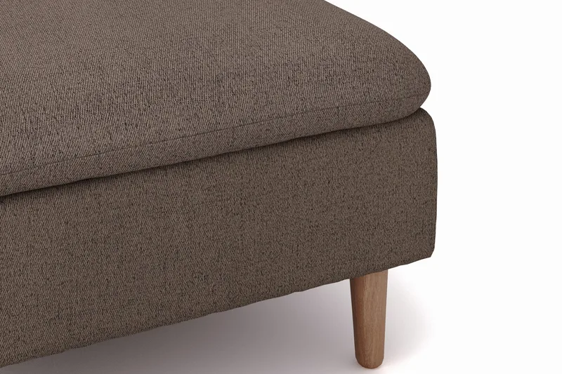 Lovis 3-seters sofa med vendbar sjeselong i stoff - Brun - Møbler - Sofaer - Sofaer med sjeselong - 3 seters sofa med divan