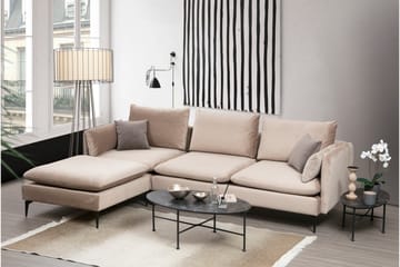 Luces Divansofa - Beige - Møbler - Sofaer - Sofaer med sjeselong
