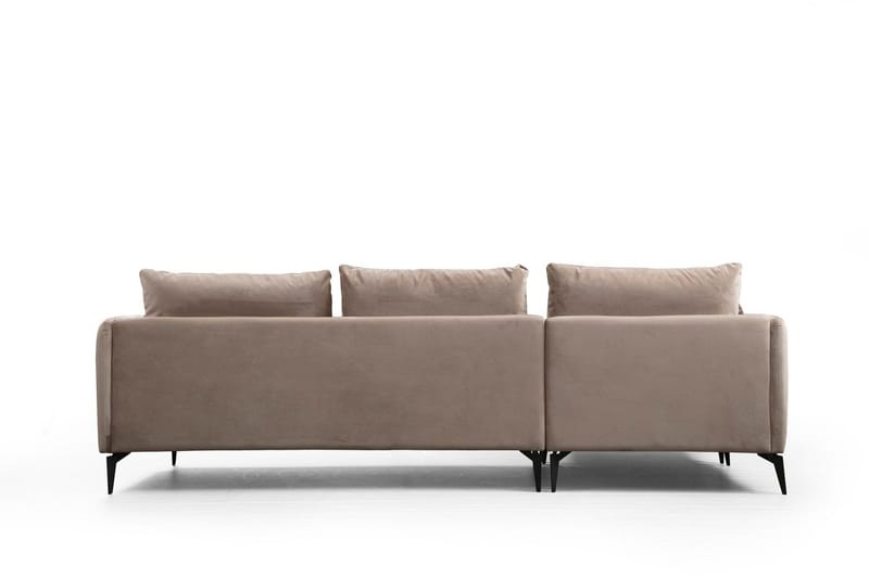 Luces Venstre L-formet Sofa med Sjeselong 289 cm i Stoff - Beige - Møbler - Sofaer - Sofaer med sjeselong