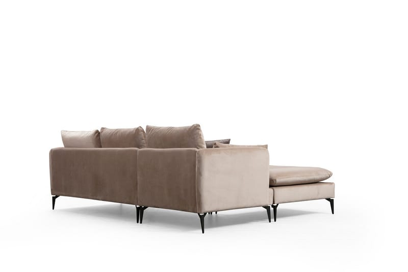 Luces Venstre L-formet Sofa med Sjeselong 289 cm i Stoff - Beige - Møbler - Sofaer - Sofaer med sjeselong