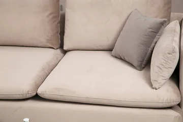 Luces Venstre L-formet Sofa med Sjeselong 289 cm i Stoff - Beige - Møbler - Sofaer - Sofaer med sjeselong