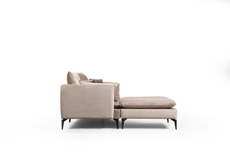 Luces Venstre L-formet Sofa med Sjeselong 289 cm i Stoff - Beige - Møbler - Sofaer - Sofaer med sjeselong