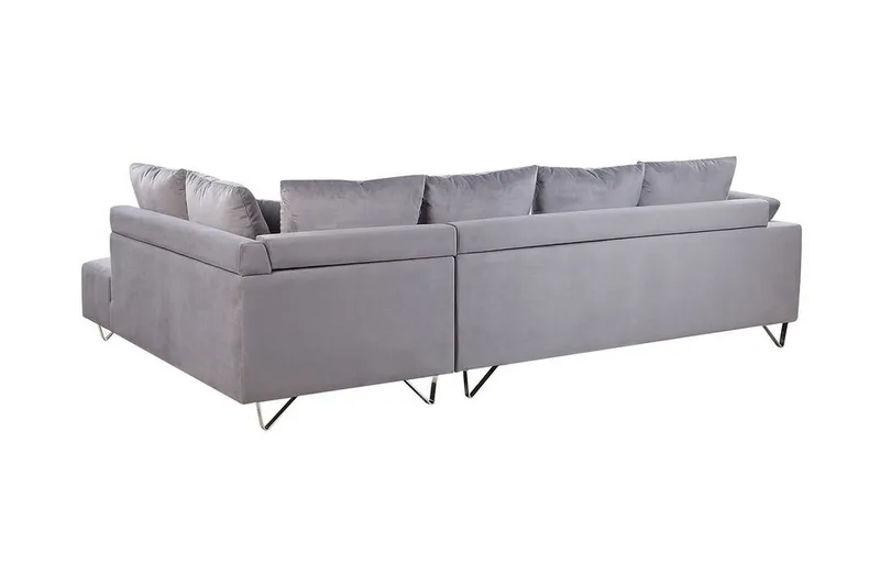 Lunnera 4-seter Hjørnesofa Venstre - Grå - Møbler - Sofaer - Sofaer med sjeselong - 4 seters sofa med divan