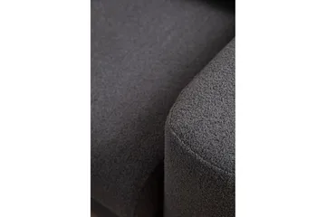 Makhan 3-seter Venstre L-formet Sofa med Sjeselong i Bouclé - Antracitt - Møbler - Sofaer - Sofaer med sjeselong - 3 seters sofa med divan