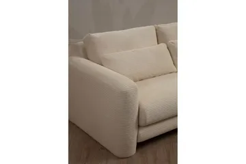 Makhan Sofa med Sjeselong 3-seter - Beige - Møbler - Sofaer - Sofaer med sjeselong - 3 seters sofa med divan