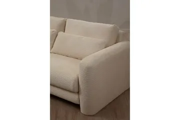 Makhan Sofa med Sjeselong 3-seter - Beige - Møbler - Sofaer - Sofaer med sjeselong - 3 seters sofa med divan