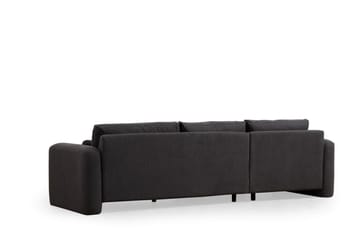 Makhan Sofa med Sjeselong 3-seter - Grå - Møbler - Sofaer - Sofaer med sjeselong - 3 seters sofa med divan