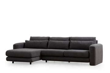 Makhan Sofa med Sjeselong 3-seter - Grå - Møbler - Sofaer - Sofaer med sjeselong - 3 seters sofa med divan