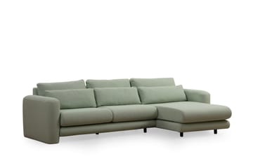 Makhan Sofa med Sjeselong 3-seter - Grønn - Møbler - Sofaer - Sofaer med sjeselong - 3 seters sofa med divan