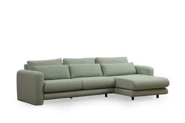 Makhan Sofa med Sjeselong 3-seter - Grønn - Møbler - Sofaer - Sofaer med sjeselong - 3 seters sofa med divan