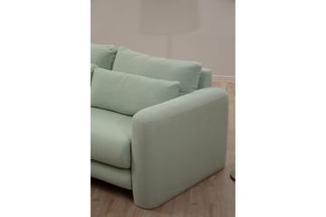 Makhan Sofa med Sjeselong 3-seter - Grønn - Møbler - Sofaer - Sofaer med sjeselong - 3 seters sofa med divan