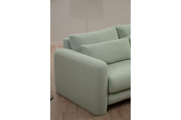 Makhan Sofa med Sjeselong 3-seter - Grønn - Møbler - Sofaer - Sofaer med sjeselong - 3 seters sofa med divan