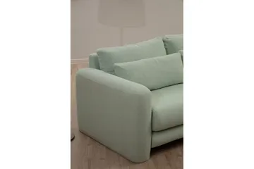 Makhan Sofa med Sjeselong 3-seter - Grønn - Møbler - Sofaer - Sofaer med sjeselong - 3 seters sofa med divan