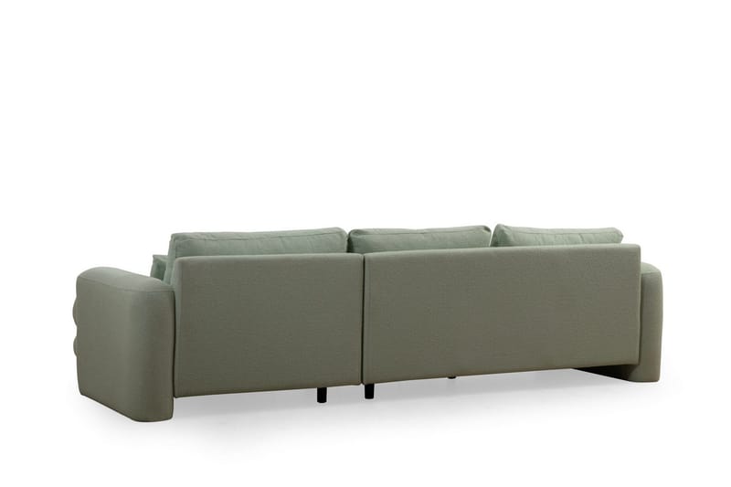 Makhan Sofa med Sjeselong 3-seter - Grønn - Møbler - Sofaer - Sofaer med sjeselong - 3 seters sofa med divan