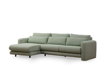Makhan Sofa med Sjeselong 3-seter - Grønn - Møbler - Sofaer - Sofaer med sjeselong - 3 seters sofa med divan