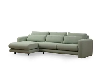 Makhan Sofa med Sjeselong 3-seter - Grønn - Møbler - Sofaer - Sofaer med sjeselong - 3 seters sofa med divan