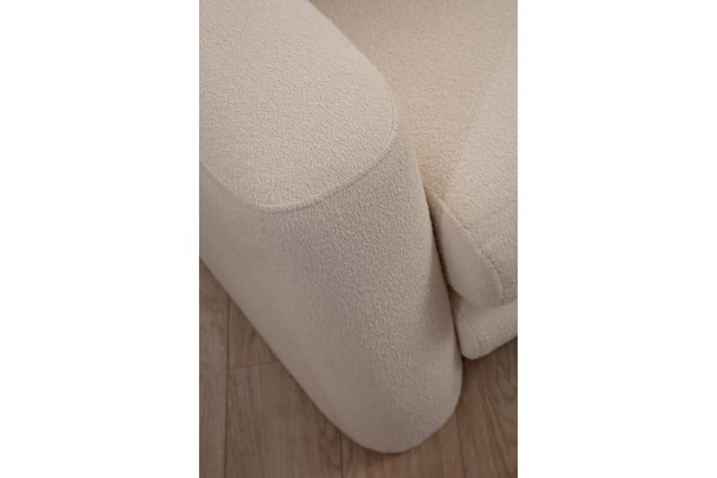 Makhan Sofa med Sjeselong 3-seter - Lys beige - Møbler - Sofaer - Sofaer med sjeselong - 3 seters sofa med divan