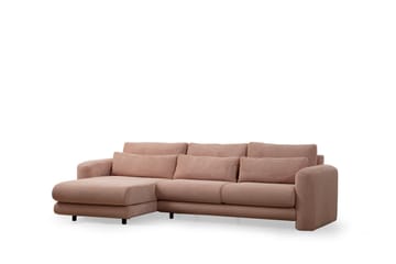 Makhan Sofa med Sjeselong 3-seter - Rosa - Møbler - Sofaer - Sofaer med sjeselong - 3 seters sofa med divan