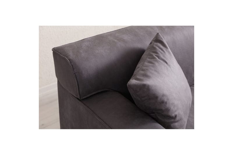 Malpani Sofa med Divan 3-sits - Antrasitt - Møbler - Sofaer - Sofaer med sjeselong - 3 seters sofa med divan