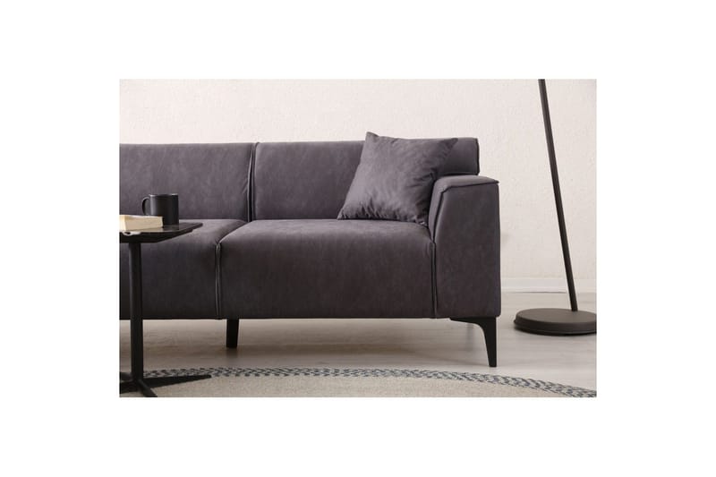 Malpani Sofa med Divan 3-sits - Antrasitt - Møbler - Sofaer - Sofaer med sjeselong - 3 seters sofa med divan