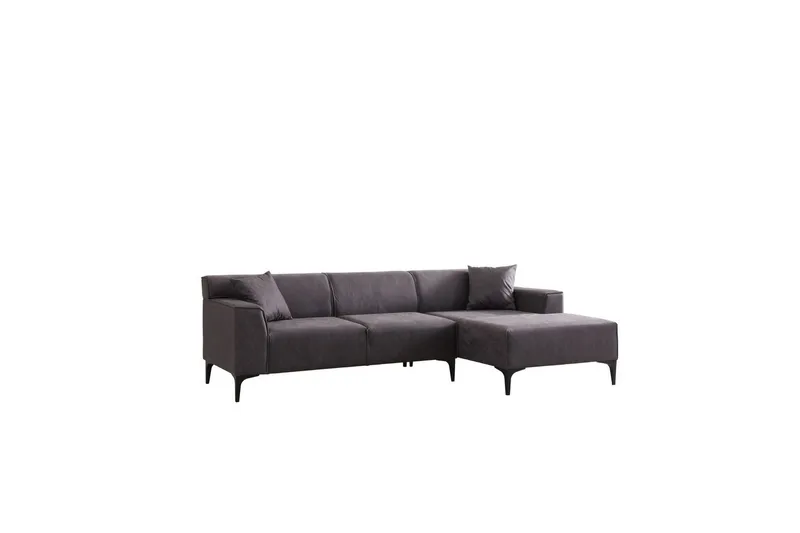 Malpani Sofa med Divan 3-sits, Antrasitt